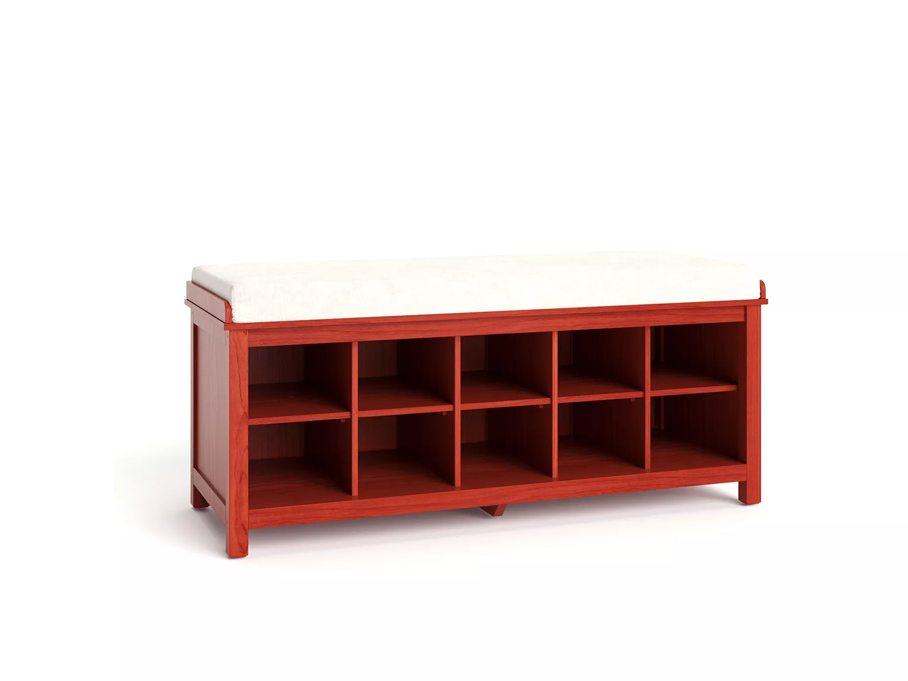 Solid Wood Entryway Shoe Bench 10 Pairs