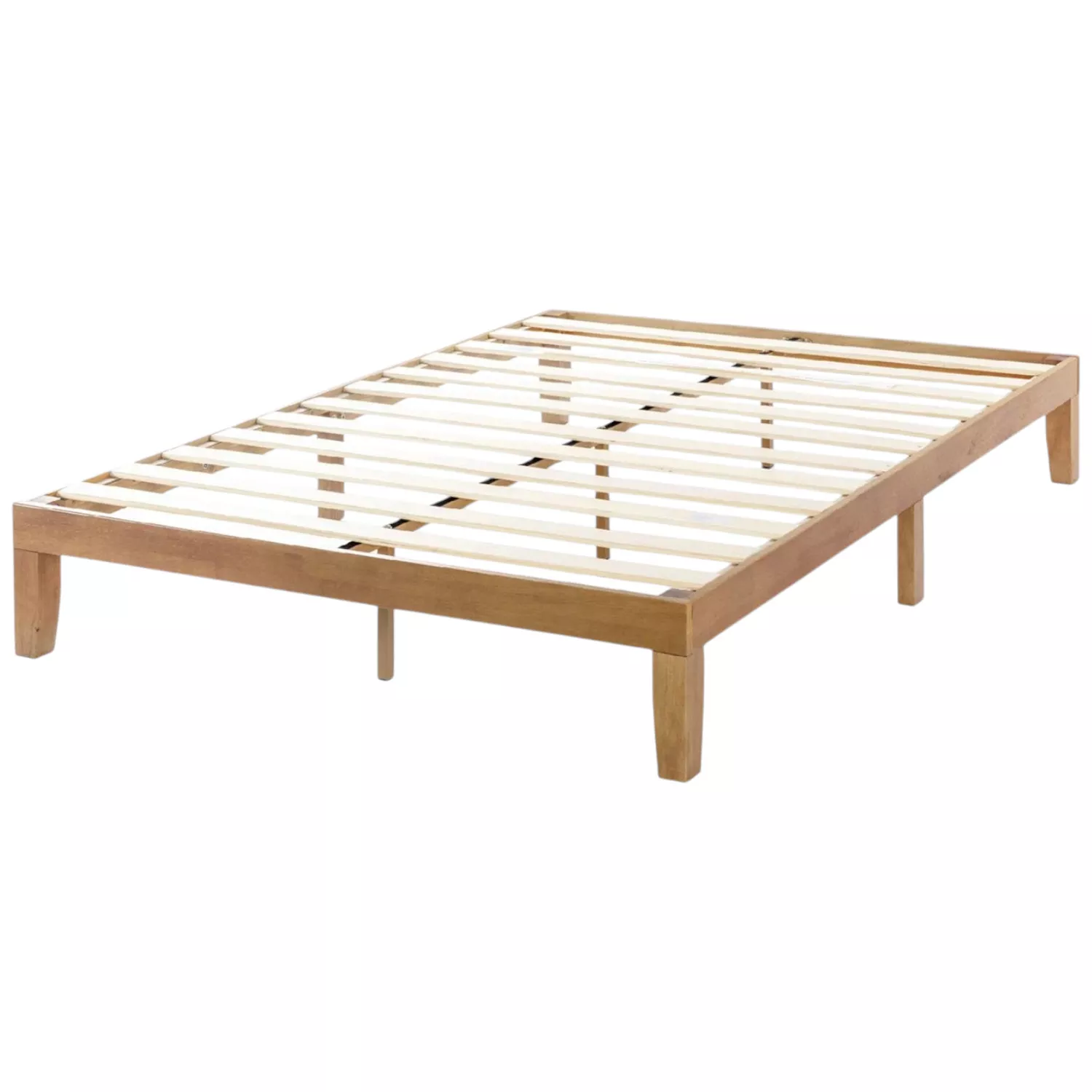 Solid Wood Platform Bed – Minimalist Style and Heavy-Duty Frame