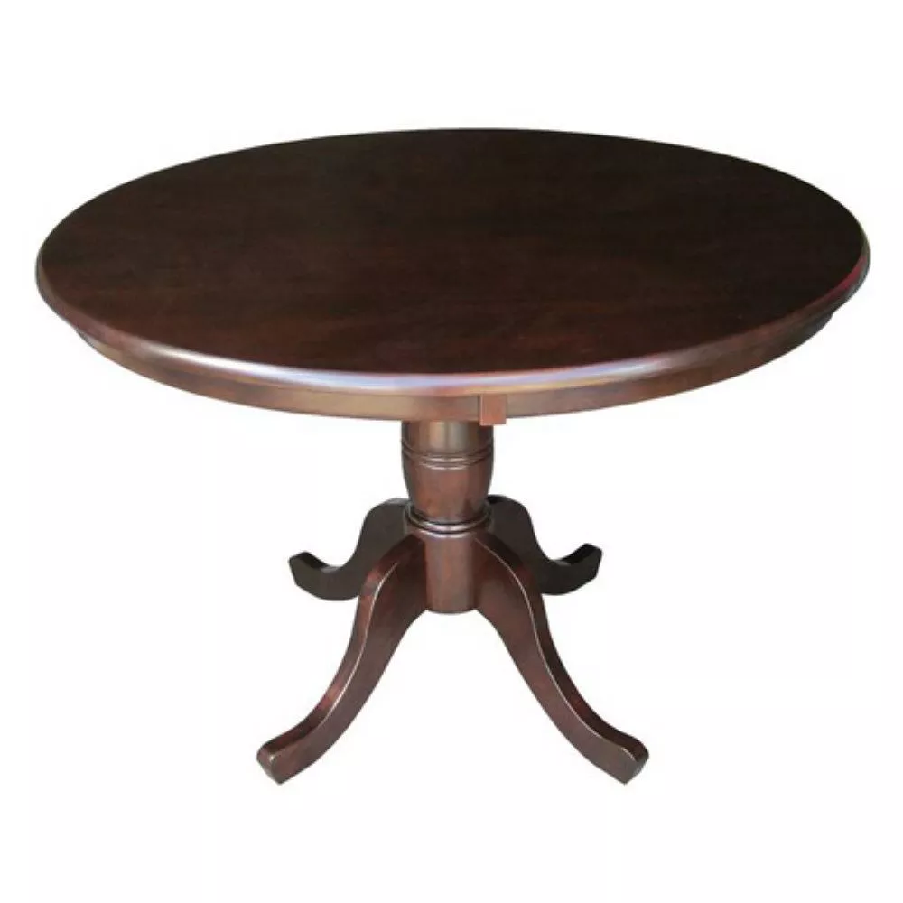 Solid Wood Round Dining Table for Kitchen or Breakfast Nook