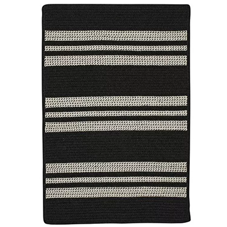 Southport Stripe- Black 8'x10'