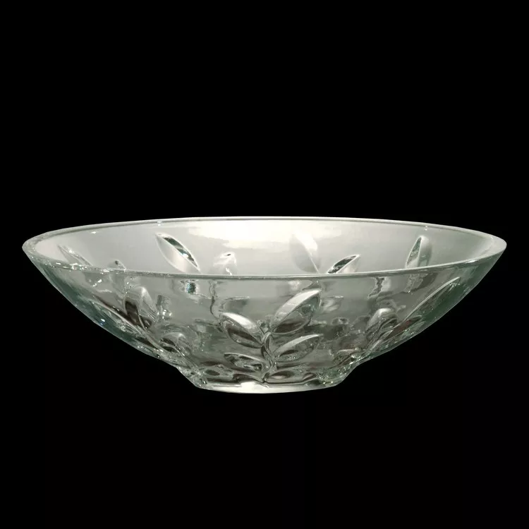 Springdale 13"H Leaf Vine 24% Lead Crystal Bowl
