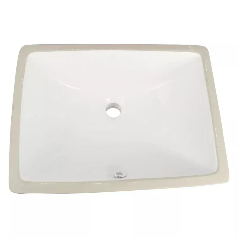 Square Ceramic Under Mount Basin Gloss White 465x345mm