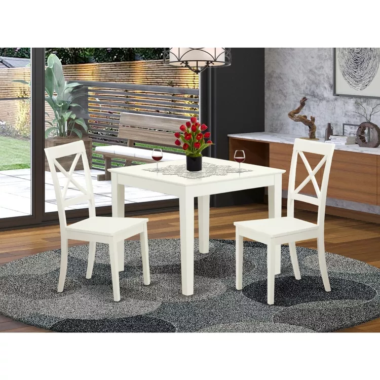 Square Kitchen Table And Wood Kitchen Dining Chairs