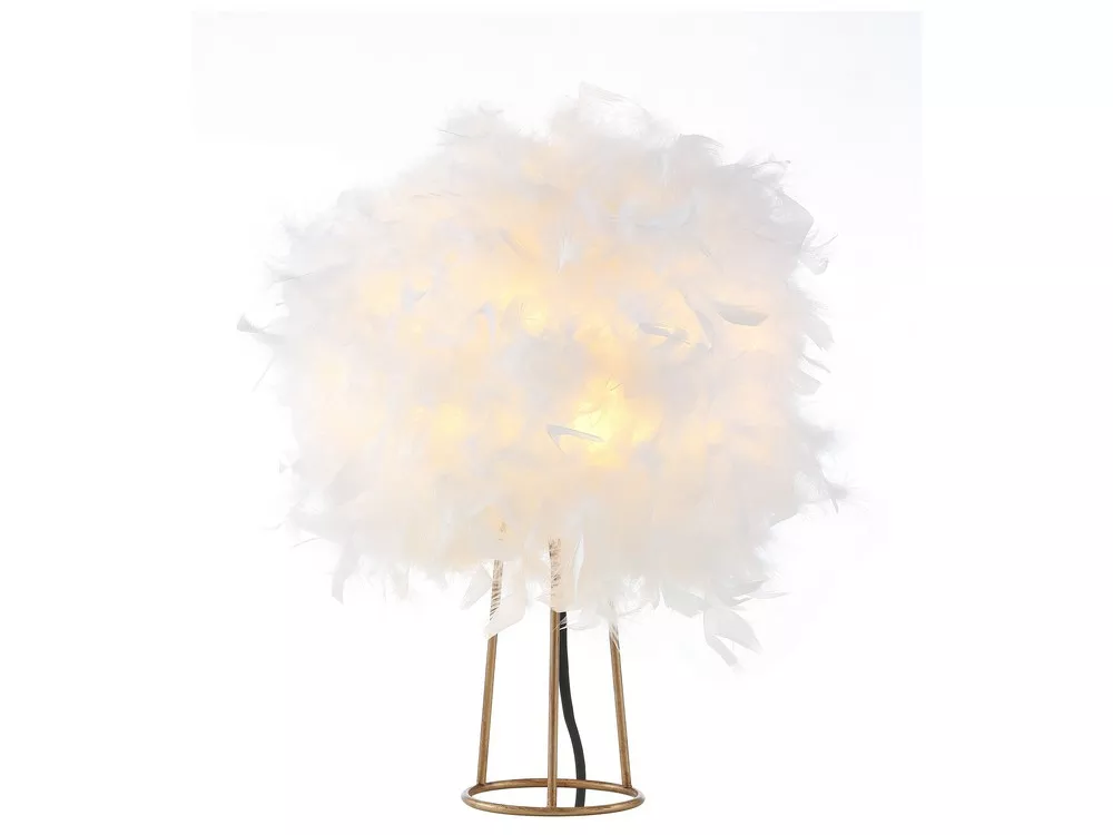 Stork Feather Metal LED Table Lamp