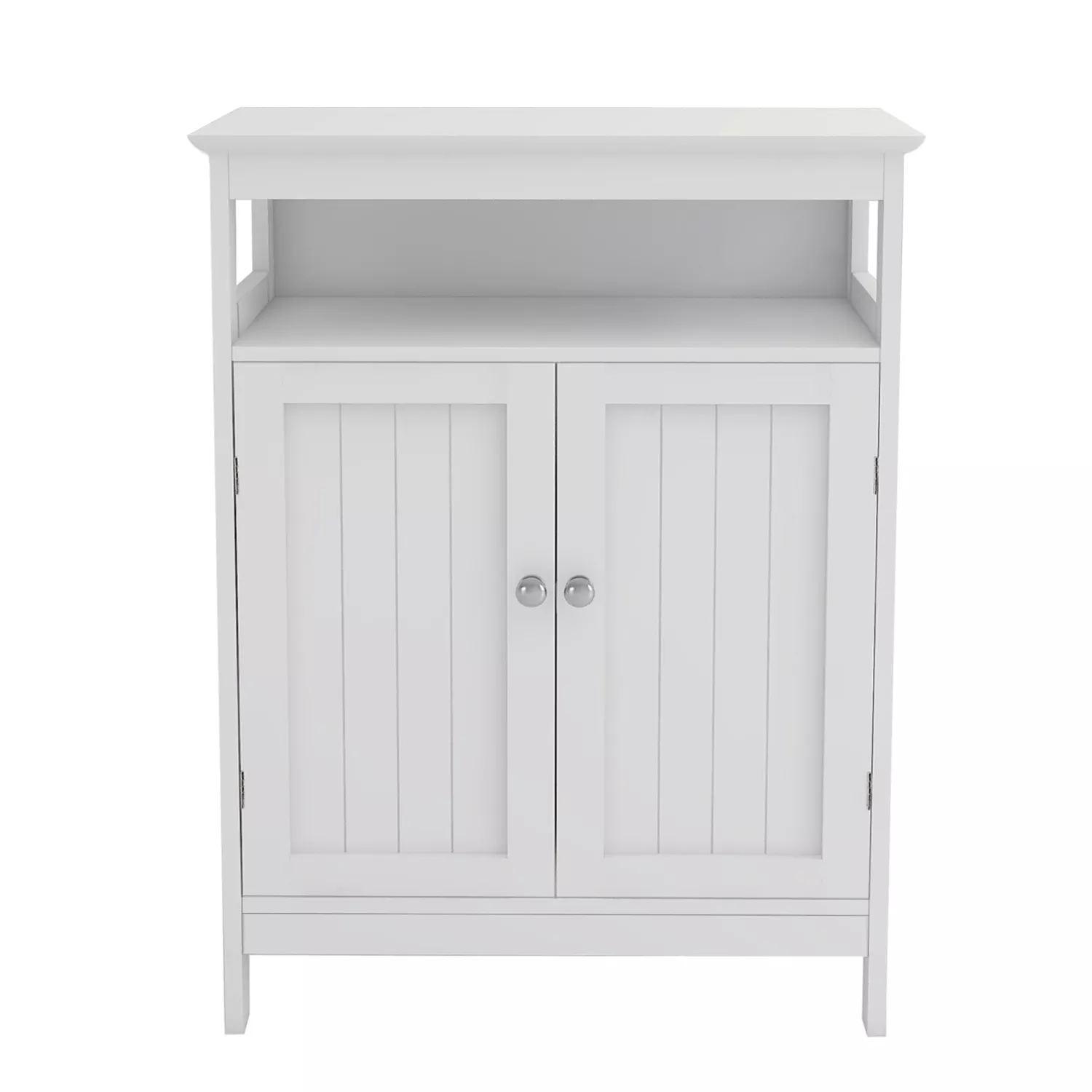 Streamdale Bathroom Standing Storage With Double Shutter Doors Cabinet
