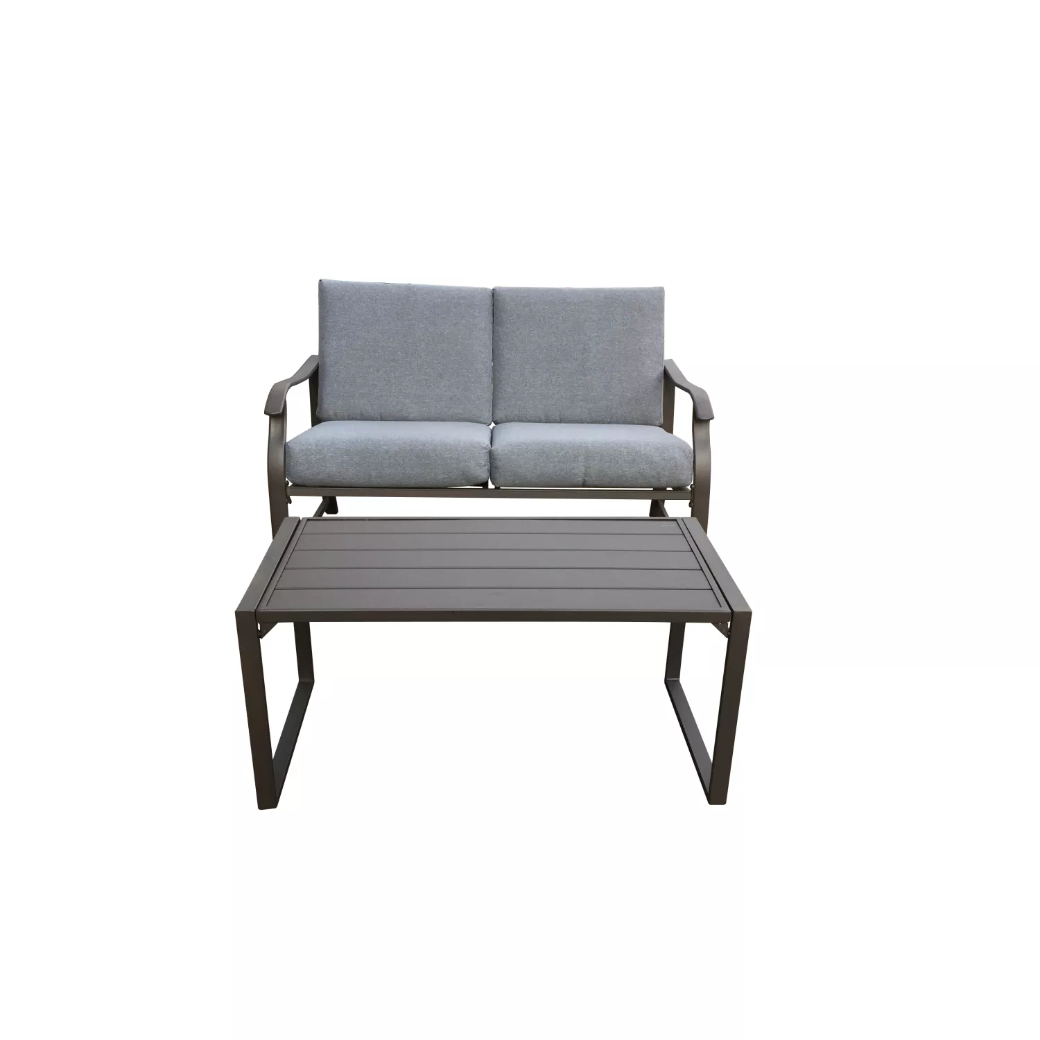 Streamdale Loveseat And Teapoy Mushroom