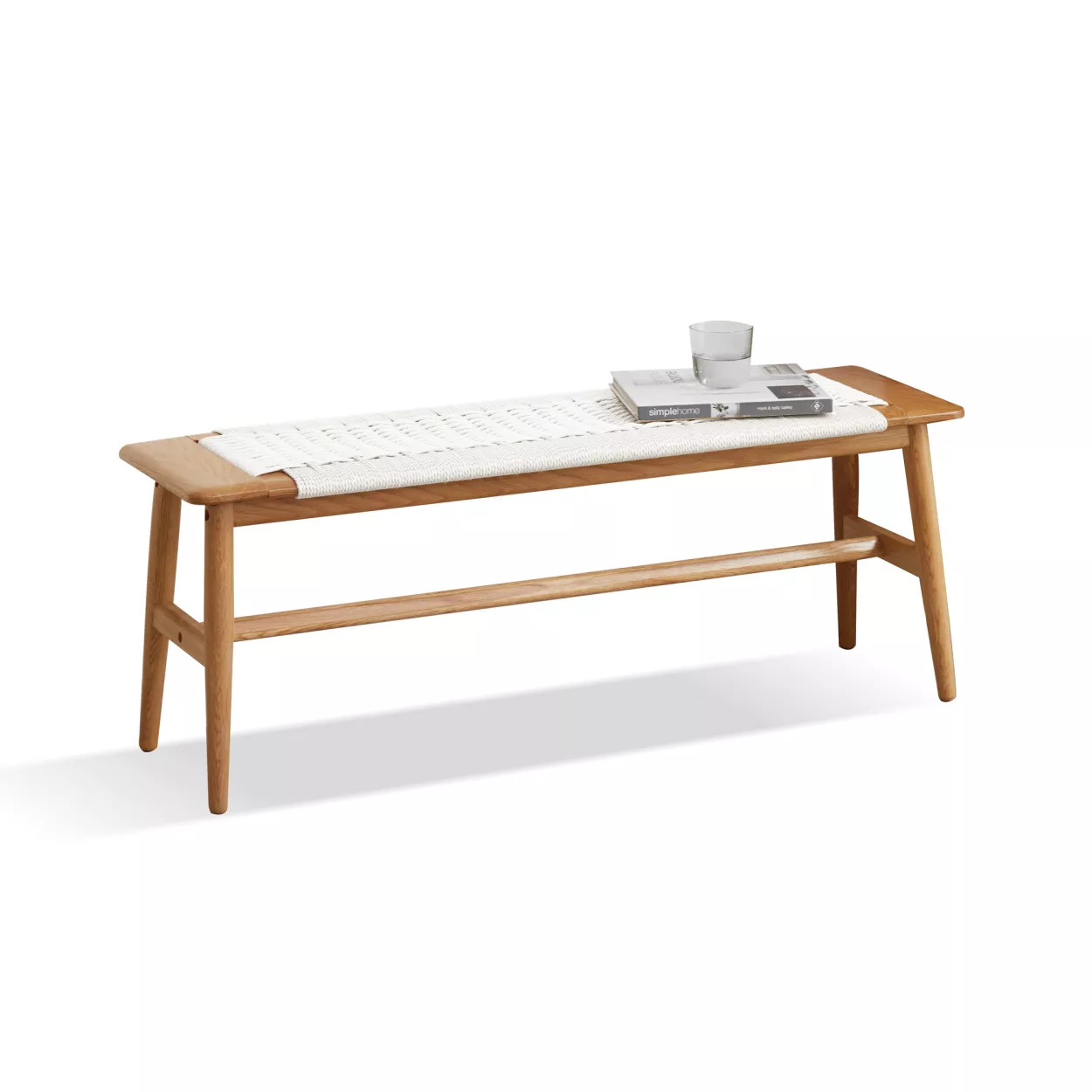 Streamdale Natural Oak Dining Bench Bed (White)
