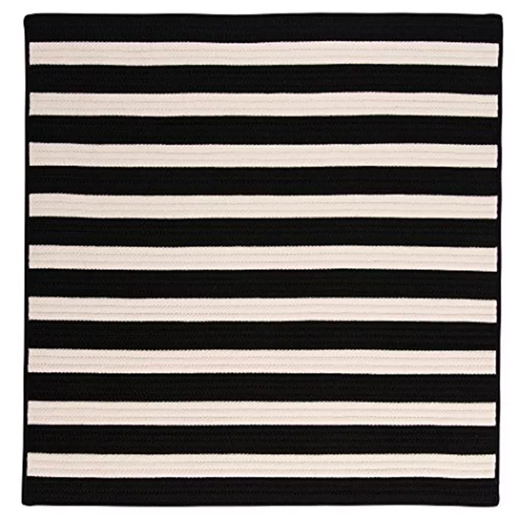 Stripe It- Black White 4' square