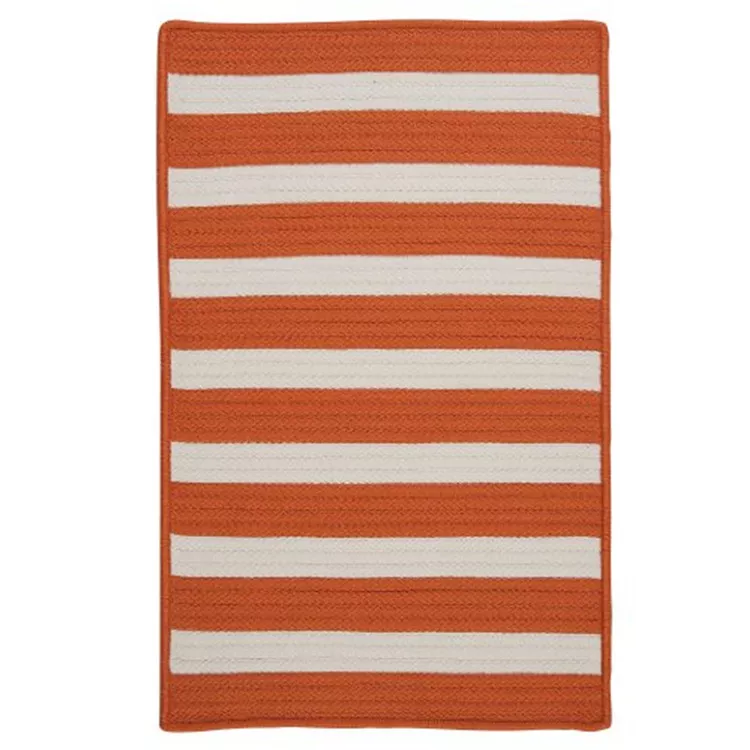 Stripe It- Tangerine 4'x6'