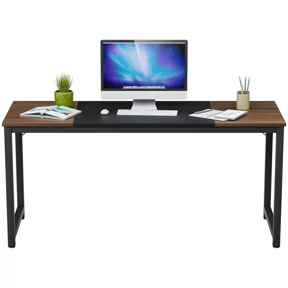 Study Writing Desk for Home Office or Bedroom, Compact Workstation Table