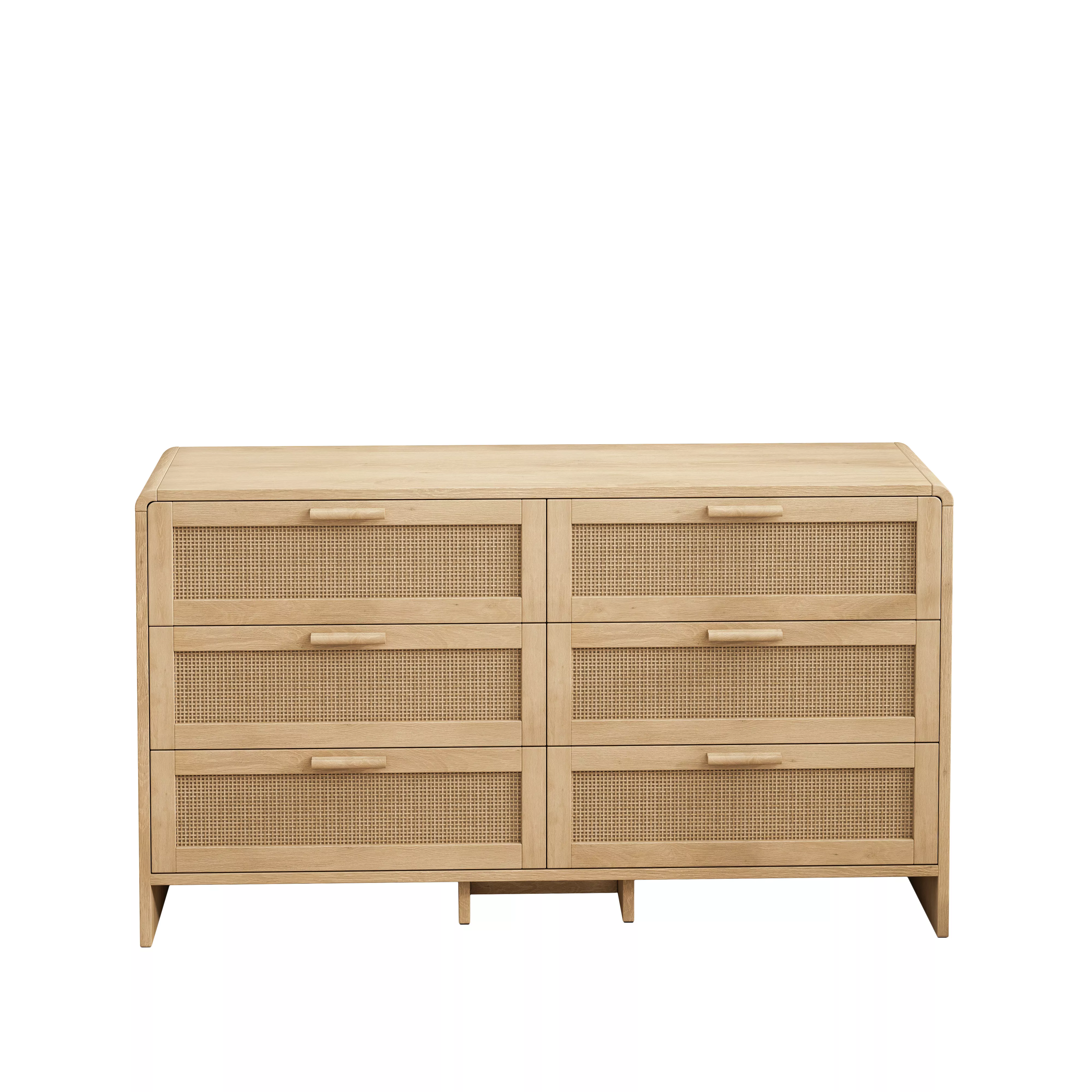 TATEUS 51.18'' Arc Shaped Corner Rattan Cabinet
