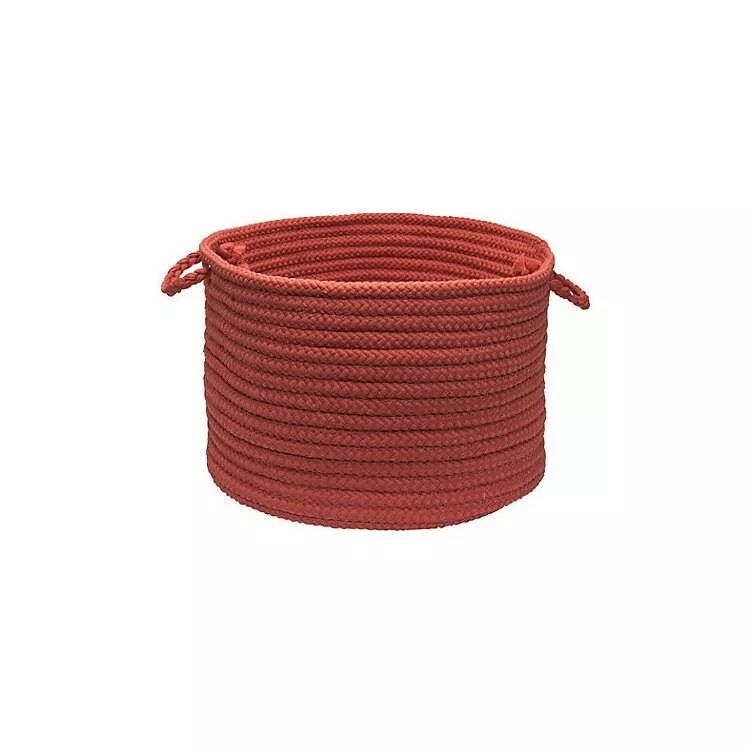 Terracotta Utility Basket 14x10 Solid Handy Storage Container - Colonial Mills