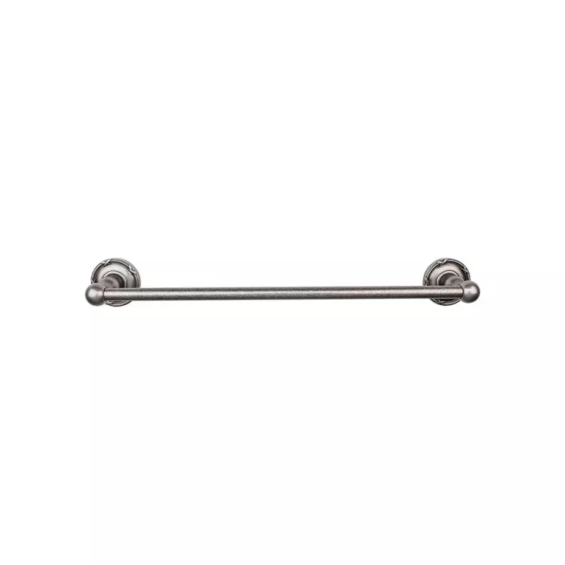 Top Knobs Edwardian Single Bath Towel Bar - Ribbon Backplate