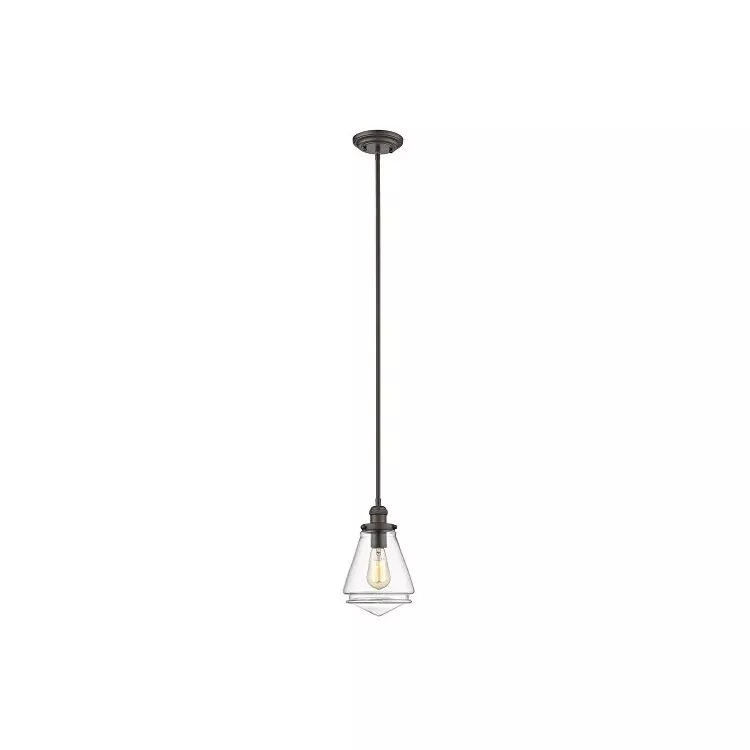 Transition Rubbed Bronze Ceiling Mini Pendant Light 7 Wide - Chloe Lighting