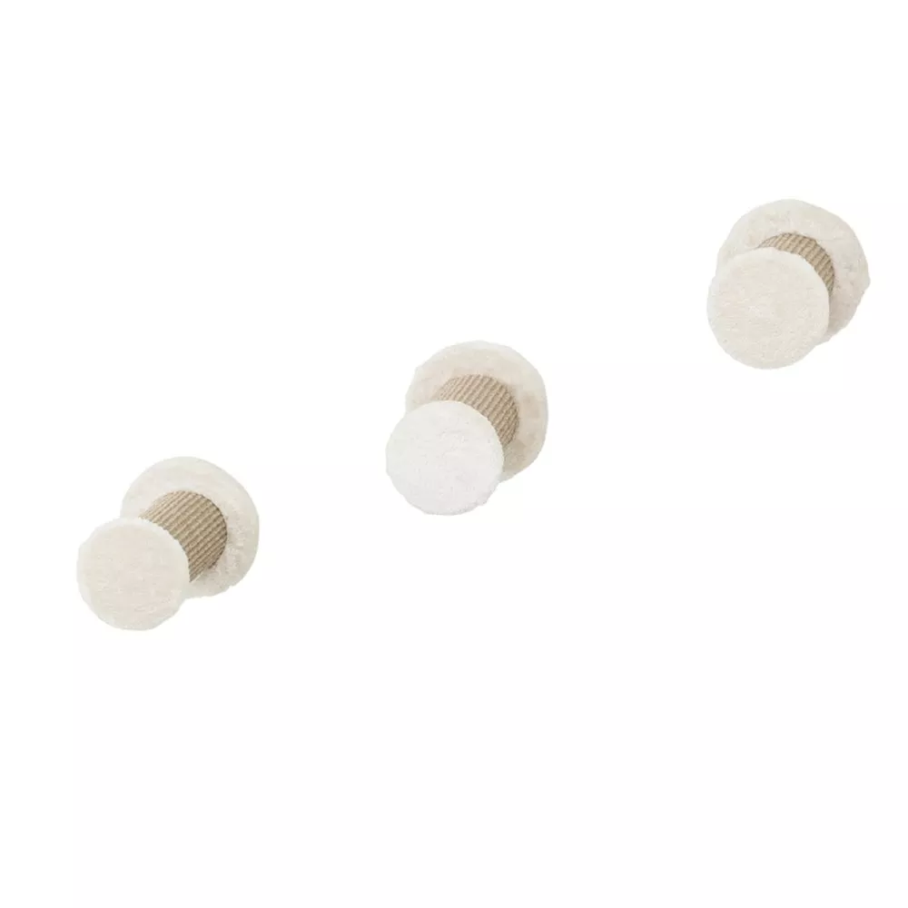 TRIXIE Multi-Level Wall Mounted Cat Perch-Step, 3 Piece Set, Gray-White