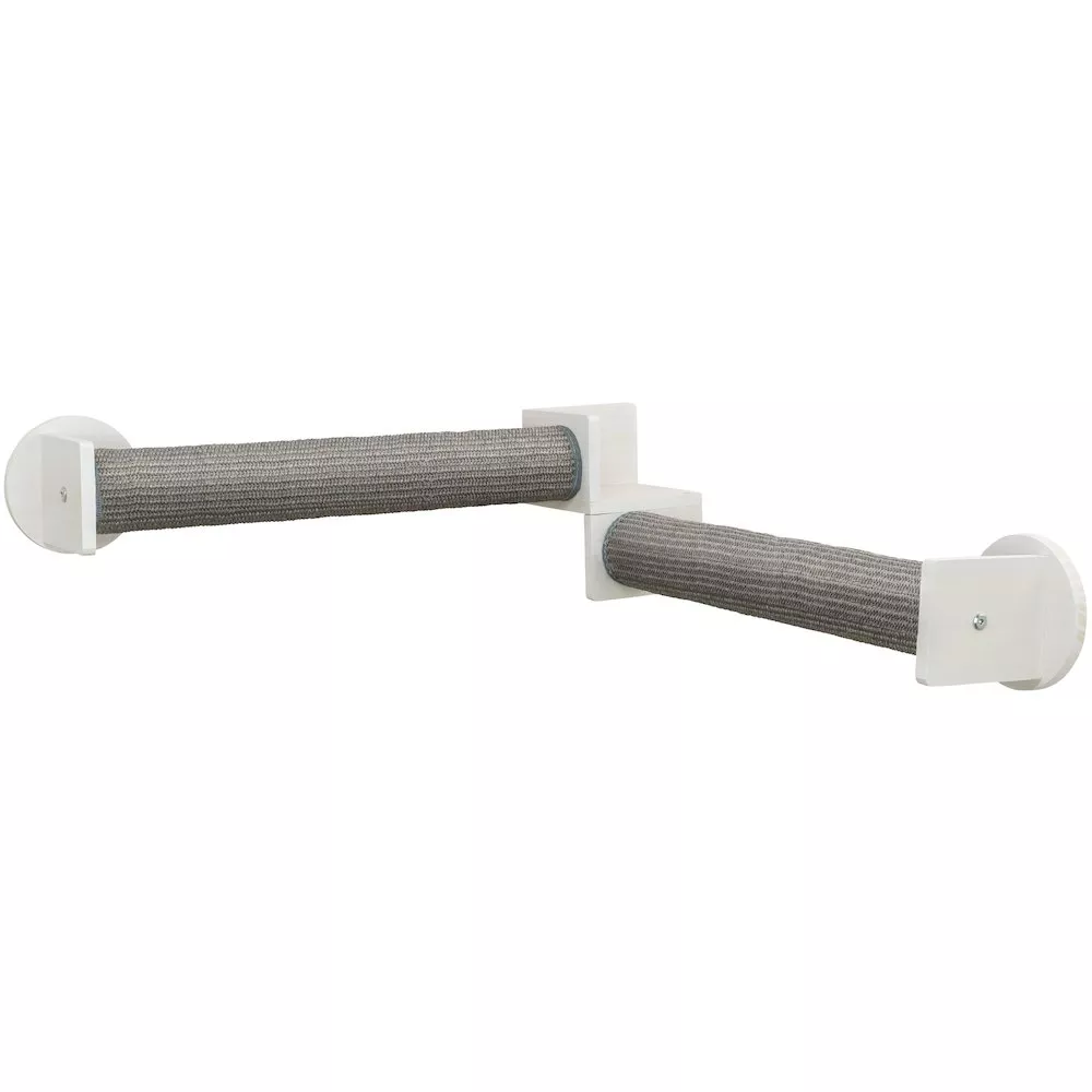 TRIXIE Wall Set 5 Wall Mounted Cat Perch System with 2 Scratching Posts for Corners