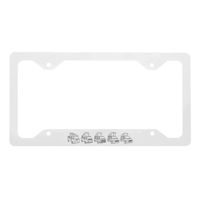 Van Evolution Metal License Plate Frame