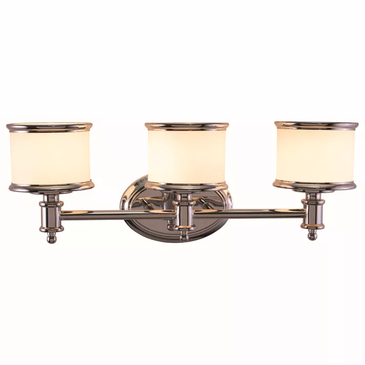 Vaxcel Carlisle 3 Light Chrome Bathroom Vanity Fixture