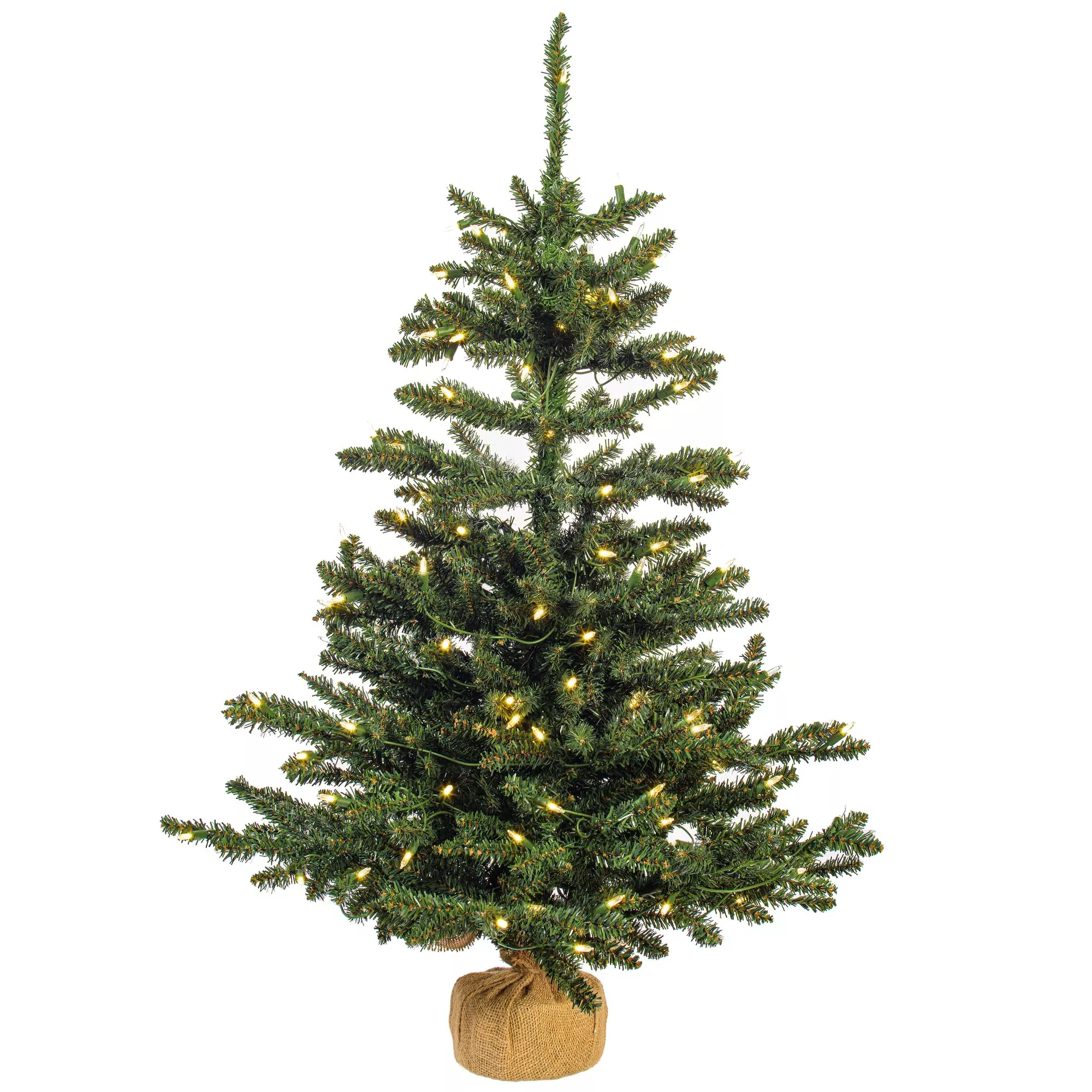Vickerman Anoka W/Burlap Base DuraLED mWht -