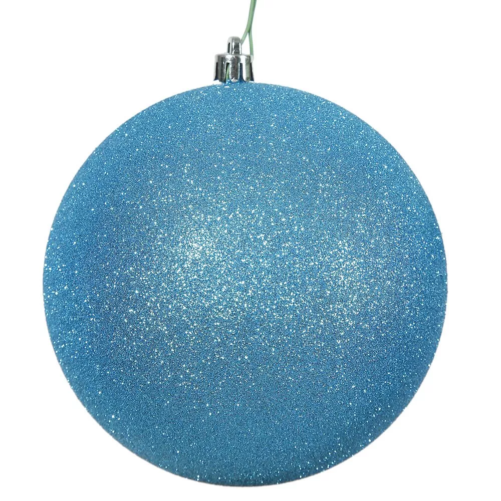 Vickerman Turquoise Glitter Ball Drilled Cap -