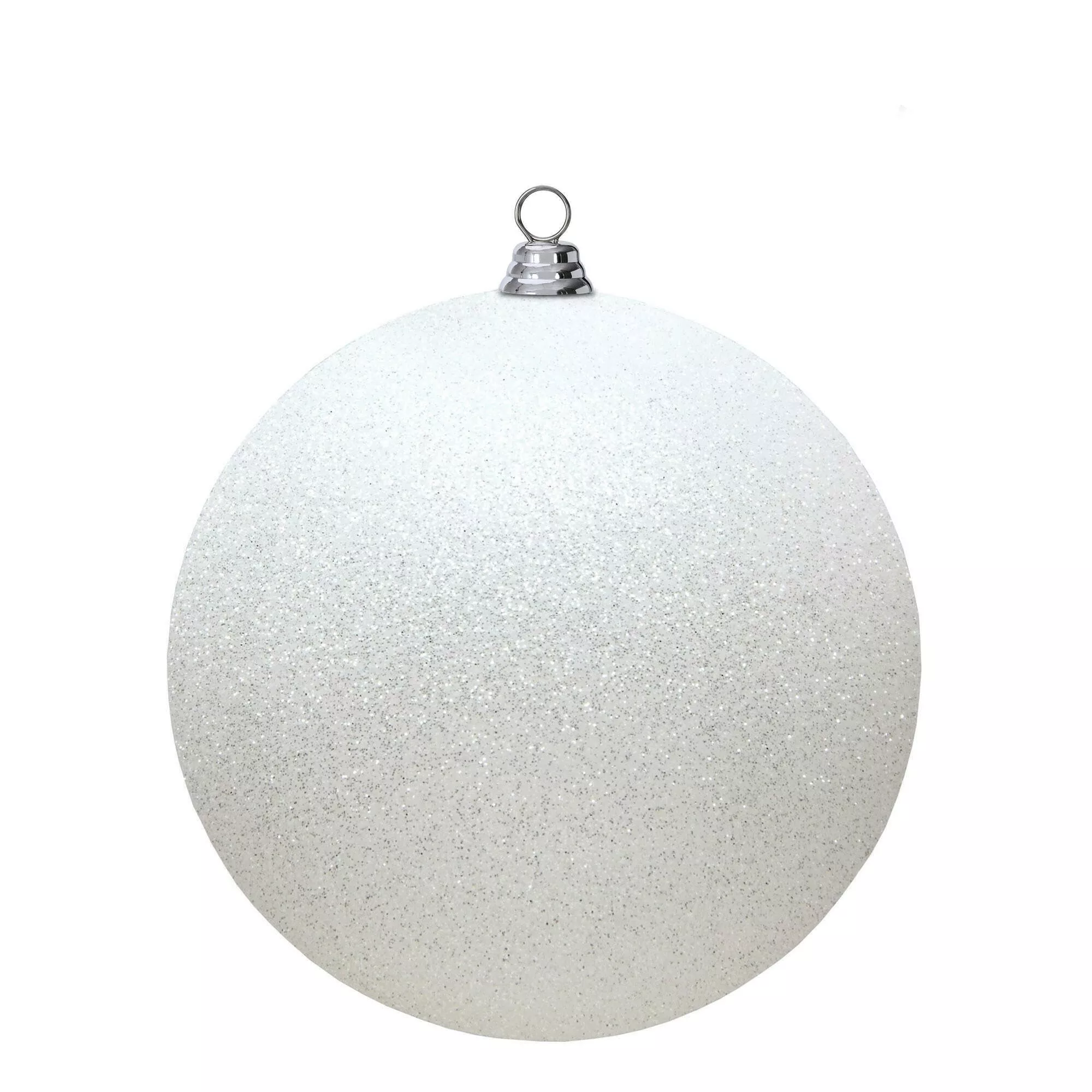 Vickerman White Glitter Ball Drilled -