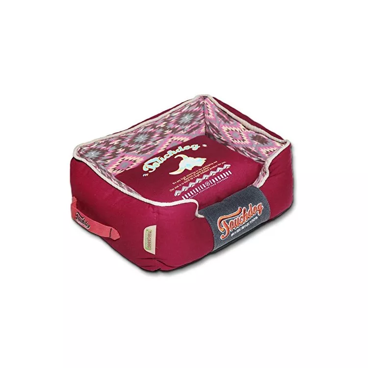 Vintage Diamond Patterned Ultra - Plush Rectangular Dog Bed - Pet Life