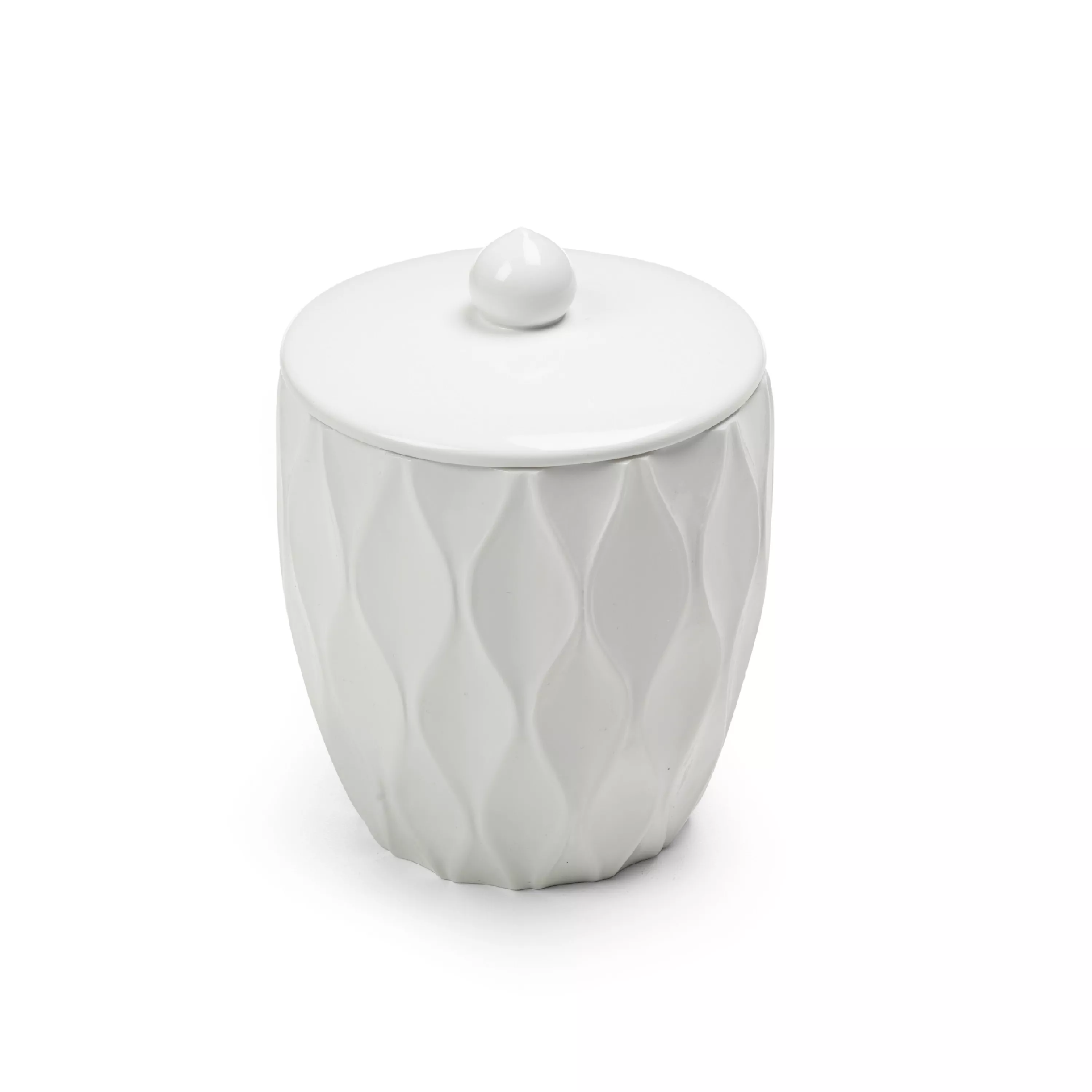 Wave White Canister