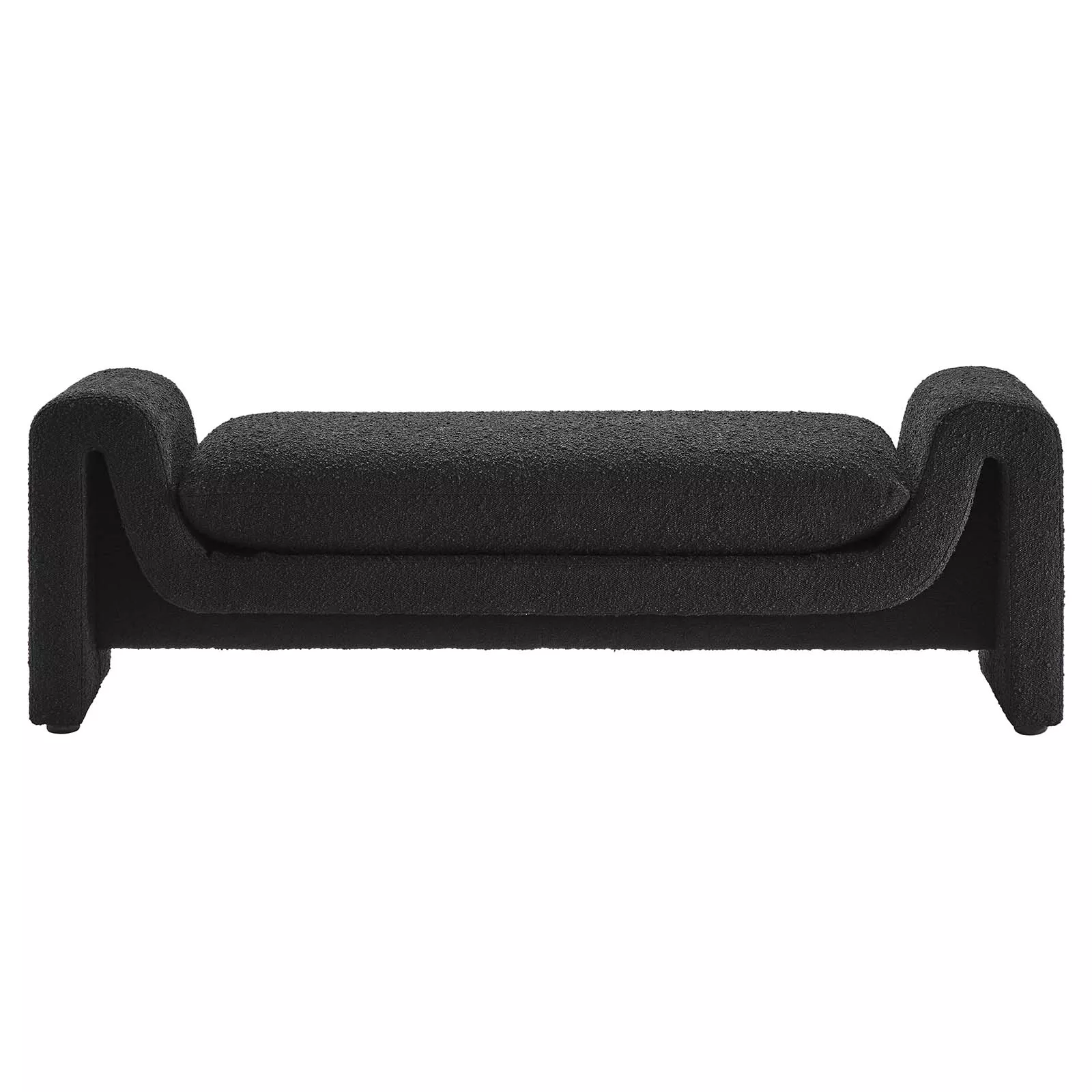 Waverly Boucle Fabric Bench