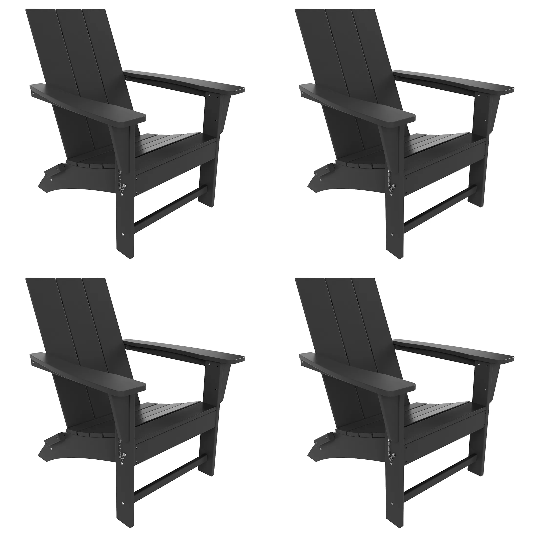 WestinTrends Modern Folding Adirondack Chair (Set of 4)