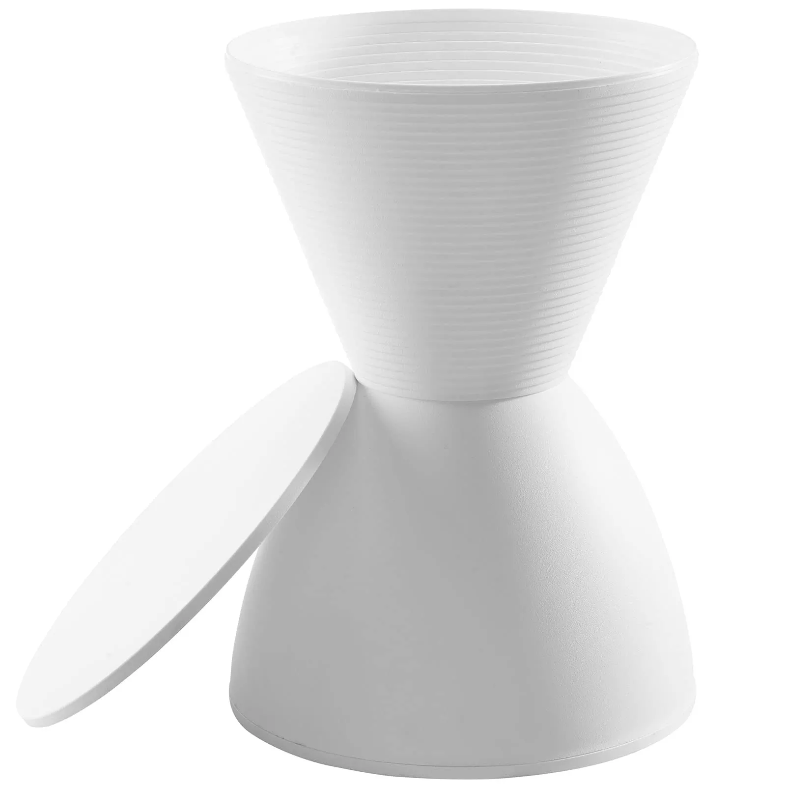 White Haste Stool - Benzara