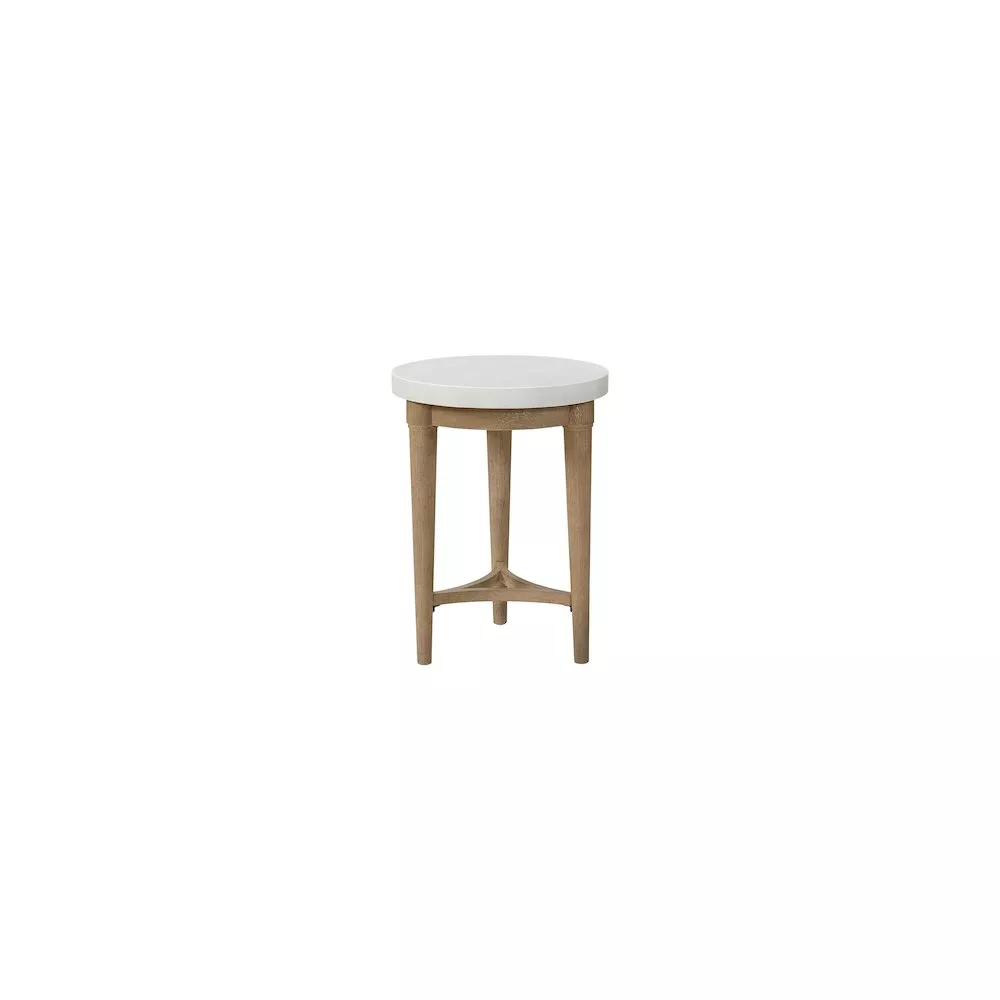 Wilmington Chairside Table W/ Cement Top
