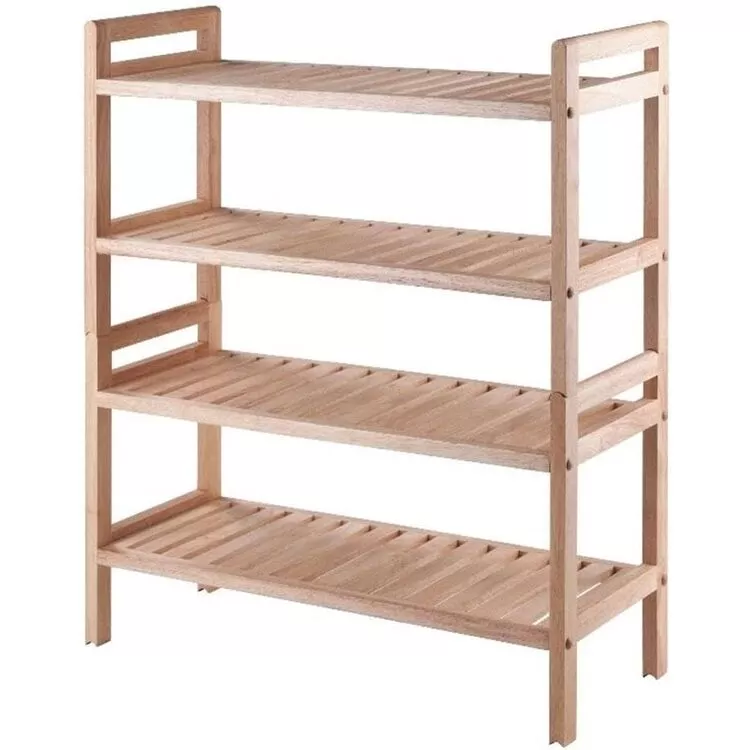 Winsome Wood Mercury 2-Pc Stackable Shoe Rack Set