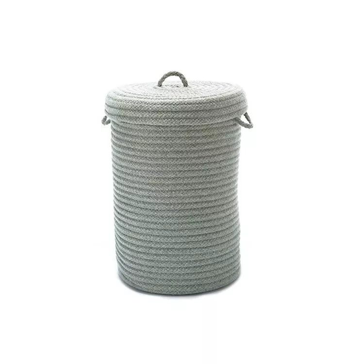 Wool Blend - Moss Green 16"x16"x24" hamper w/ lid