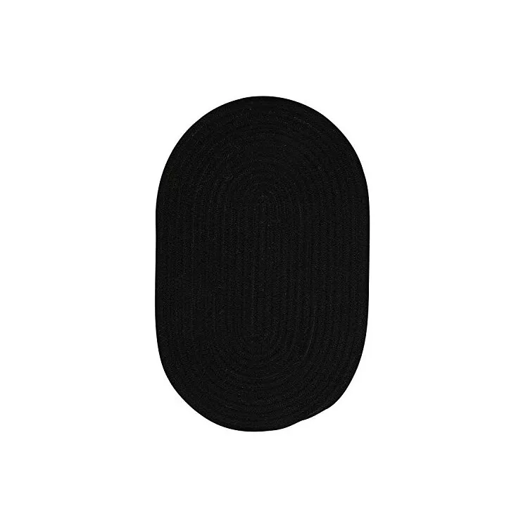 Wool Blend Rug 2x3 Bristol Black - Colonial Mills