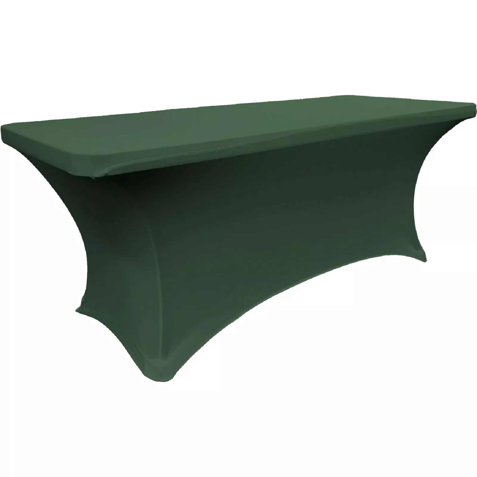 Wrinkle Resistant Rectangular Spandex Tablecloth for Banquet and Display Tables