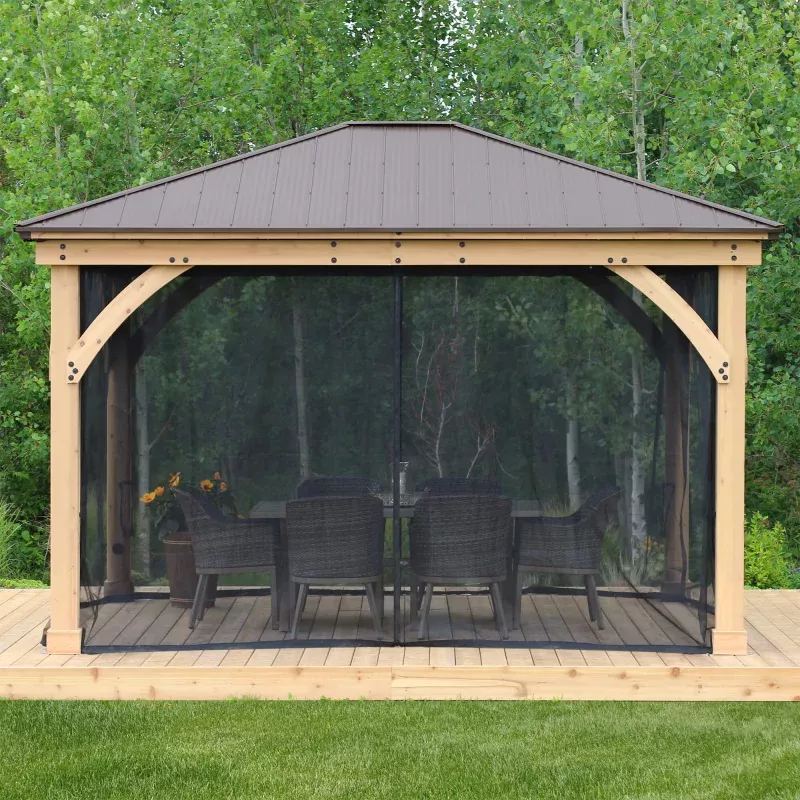 Yardistry 11' x 13' Meridian Mosquito Mesh Kit YM11796COM