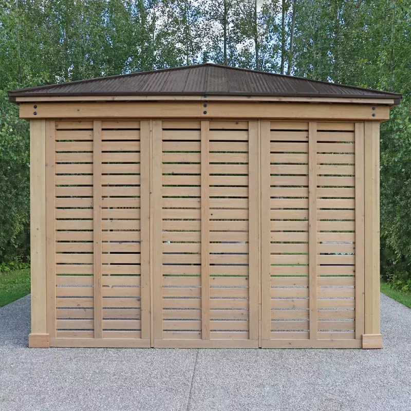 Yardistry 12' Meridian Privacy Wall YM11804COM