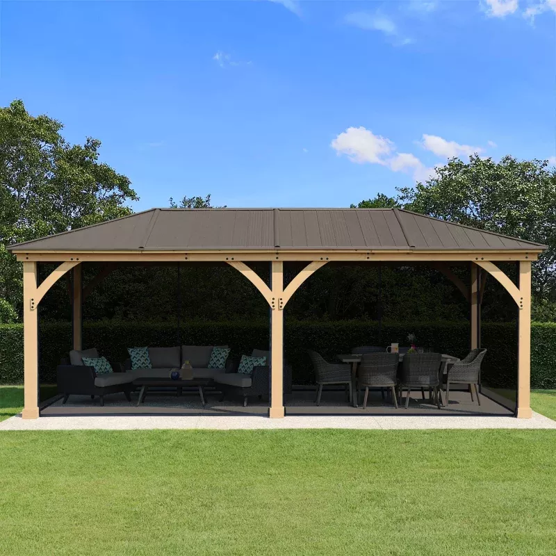 Yardistry 12' x 24' Gazebo Mosquito Mesh Kit YM12789COM