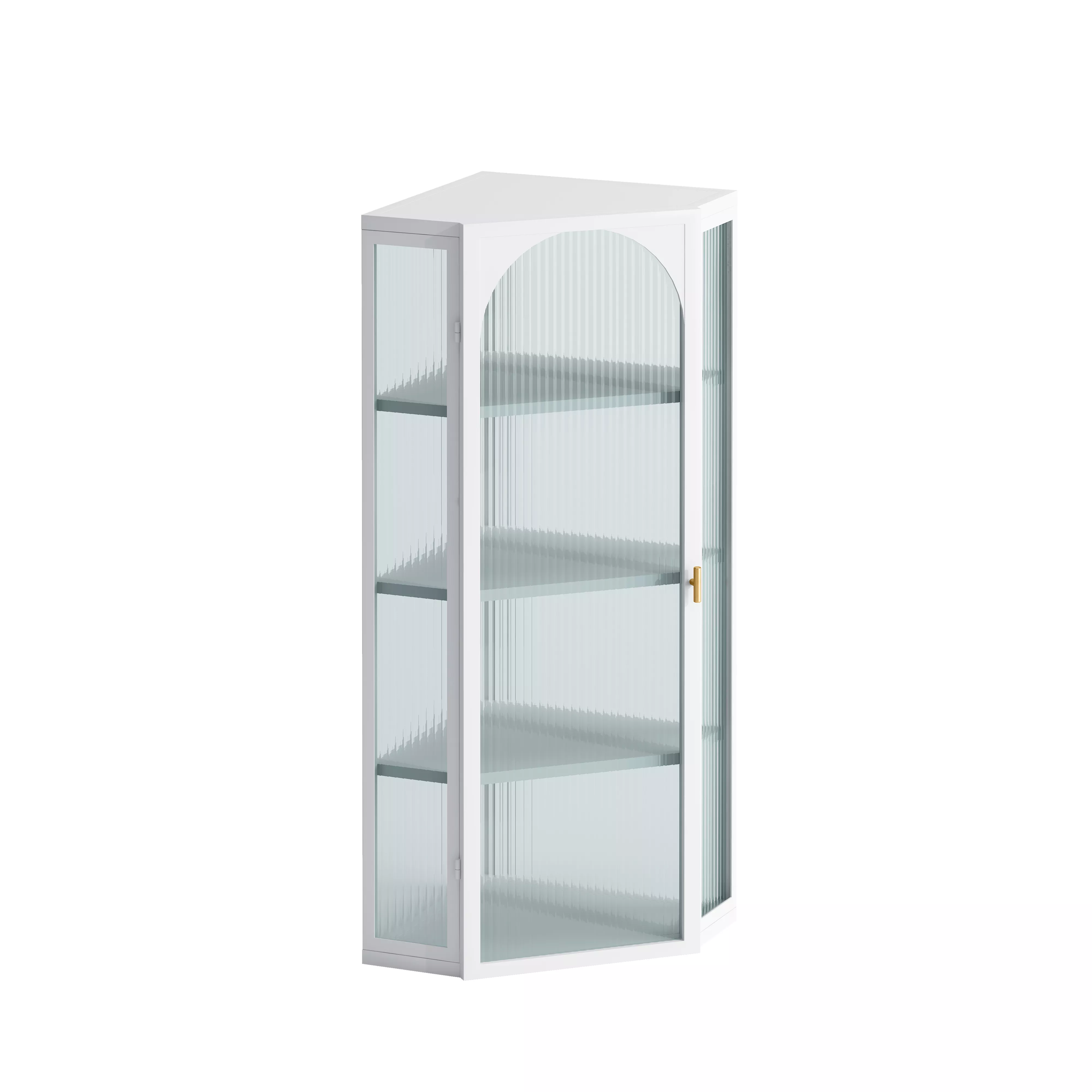 Zoxnos Wall Mounted Corner Cabinet